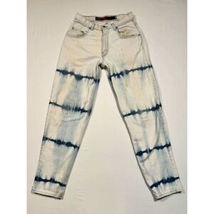 Vintage Levis SilverTab Loose Bleached Tie Dye Striped Jeans Men 30x34 90s Denim